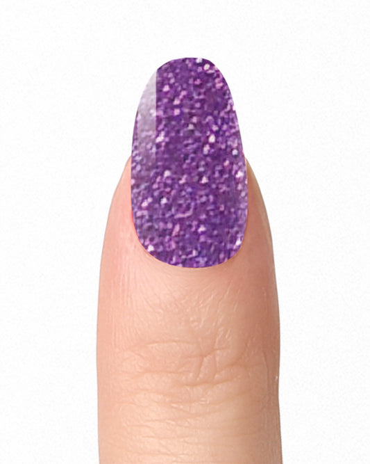 Purple Glitter - Nail Polish Wraps