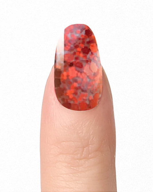 Red Confetti - Nail Polish Wraps